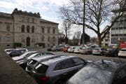 Der Postplatz in Zug. (Bild: Stefan Kaiser (Zug, 20. Februar 2017))