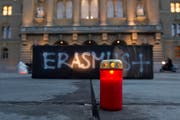 So wie in Bern (Bild) soll auch in Luzern gegen die Sistierung des Austauschprogramms Erasmus demonstriert werden. (Bild: Keystone)