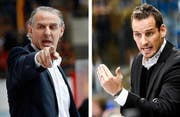 Im Chaos-Herbst ist Licht in Sicht: Felix Hollenstein (links) und Patrick Fischer könnten die Nationalmannschaft als Doppelspitze an die WM in Moskau führen. (Bild: Keystone/Patrick B. Krämer/Gian Ehrenzeller)