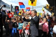 Empfang für Bundesrat Ignazio Cassis in Altdorf. (Bild: Urs Hanhart)