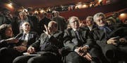 Die Rädelsführer der Spaltung: Enrico Rossi, Pierluigi Bersani, Guglielmo Epifani und Massimo D’Alema (von links). (Bild: Giuseppe Lami/EPA (Rom, 18. Februar 2017))