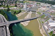 Die Bauarbeiten an de Einmündung der kleinen Emme in die Reuss sind abgeschlossen. (Bild: pd)