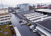 Der ZVB-Stützpunkt in Zug soll ersetzt werden. (Bilder: Werner Schelbert (21. Dezember 2015))
