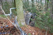 Die abgestürzte Kutsche. (Bild: Luzerner Polizei)