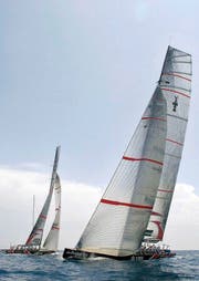 Die Yacht des America's-Cup-Siegers Alinghi von 2007. (Bild: Keystone)