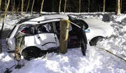Das Unfallfahrzeug. (Bild Kapo Luzern)