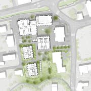 Blick auf das Projekt «Im Grund». (Bild: Visualisierung: PD)