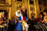 Bruder Fritschi (links) und der Böögg treffen am Montag aufeinander. (Bilder Philipp Schmidli, Keystone/ Patrick B. Kraemer)