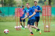 Christian Schwegler während dem Training des FC Luzern am Samstag, 24. Juni 2017. (Bild: Alexandra Wey / Keystone)