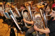 Luzerner Jugend Brassband (Bild: Marion Wannemacher, 11. April 2012)