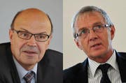 Treten zu den Wahlen 2014 nicht mehr an: Gerhard Odermatt (links) und Hugo Kayser. (Archivbilder Neue OZ)