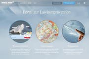 Die Frontseite der neuen Internetplattform White Risk. (Bild: Screenshot)