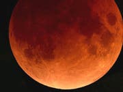 So oder ähnlich dürfte der Blutmond bei gutem Wetter am 28. September am Himmel leuchten. (Archiv) (Bild: Astronomische Gesellschaft Winterthur)