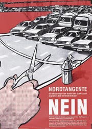 Abstimmungsplakat der Grünen und ein Wahlkampfplakat von Renata Meile als Mitglied der Progressiven Organisationen (Poch). Aus diesen entsprangen 1987 die Grünen Luzern. (Bild: pd)