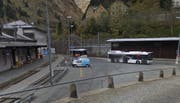 Blick auf den Bahnhofplatz in Göschenen. (Bild: Google Maps)