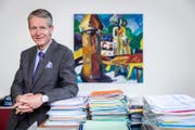 Tourismusdirektor Marcel Perren in seinem Büro in Luzern. (Bild: Philipp Schmidli (Luzern, 10. August 2017))