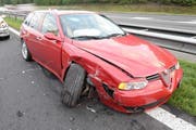 Eines der am Unfall beteiligten Autos. (Bild: Luzerner Polizei)
