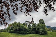 Das Schloss Schauensee oberhalb Kriens. (Bild Pius Amrein)