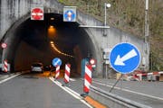Der Mositunnel muss wegen Unterhaltsarbeiten in der Nacht vom 7. auf den 8. Juni gesperrt werden. (Bild: Keystone)