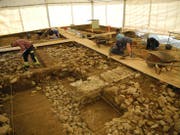 Ausgrabungen in vollem Gange. (Bild: Kantonsarchäologie Luzern)