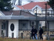 Die US-Botschaft in der montenegrinischen Hauptstadt Podgorica. (Bild: KEYSTONE/EPA/BORIS PEJOVIC)