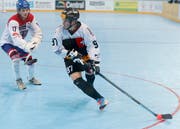 Eine Szene während der Streethockey WM in Zug. (Bild: Stefan Kaiser / Neue ZZ)