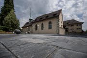 Der Klosterplatz des St. Wesemlin in Luzern. (Bild: Pius Amrein)
