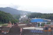Die Feuerwehr bekämpft den Brand. (Bild: Leserbild)