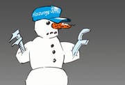 Eiszeit. (Karikatur Jals/Neue LZ)