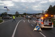 Die Unfallstelle in Hünenberg. (Bild: Zuger Polizei / PD)