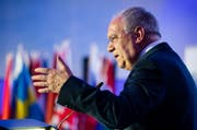 Bundesrat Johann Schneider-Ammann: Konkret will Bern eine Aktualisierung der Anhänge zum bilateralen Vertrag über die Handelshemmnisse vorantreiben. (Bild: Philipp Schmidli / Keystone)