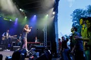 Mothership Caldonia auf der Bühne beim Landsgemeindeplatz am letztjährigen Jazz Night Zug Festival. (Archivbild Stefan Kaiser)