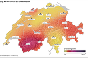 Gefahrenzone Erdbeben Zug.