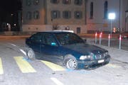 Der Unfallwagen, den die Luzerner Polizei in Willisau verlassen vorgefunden hatte. (Bild: Luzerner Polizei)