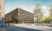Ansicht des Zentrums Pilatus von der Horwerstrasse. (Bild: Visualisierung PD)