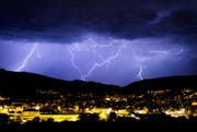 In Luzern und Umgebung blitzte es am Samstag über 2000 Mal. (Bild: Archiv LZ)