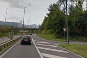 Die Verbindungsrampe A14/A2 bei der Verzweigung Rotsee wird für eine Nacht gesperrt. (Bild: Google Maps)