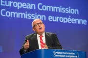 EU-Kommission-Vize Frans Timmermans droht Polen. (Bild: Keystone)