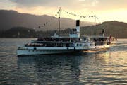 Das Dampfschiff Schiller in der Abendstimmung. (Bild: SGV)