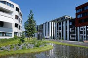 Das neu bebaute Areal der Suurstoffi in Rotzkreuz trägt zur erfolgreichen Bilanz 2013 bei. (Bild: Stefan Kaiser / Neue ZZ (Archiv))