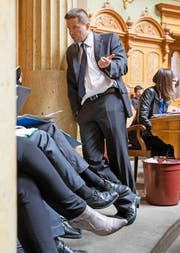 GLP-Präsident Martin Bäumle, hier im Nationalrat, gilt als Meister der Listenverbindungen bei den Wahlen 2011. (Bild: Keystone/Peter Klaunzer)