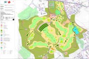 Übersichtsplan Baueingabe Golfplatz Meggen. (Bild: PD)