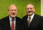 Hans Kaufmann (links) und Erwin Bachmann. (Bild Corinne Glanzmann/Neue LZ)
