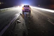Eines der am Unfall beteiligten Autos. (Bild: Zuger Strafverfolgungsbehörden)