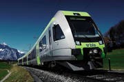 Dieser Lötschberger-Zug, der heute zwischen Interlaken Ost und Zweisimmen verkehrt, kommt ab Dezember 2015 zwischen Luzern und Bern zum Einsatz. (Bild: BLS)