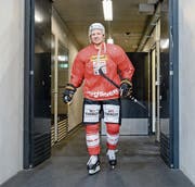 Damien Brunner im Training der Schweizer Nationalmannschaft. (Bild: Andy Mueller/Freshfocus (Biel, 19. April 2017))