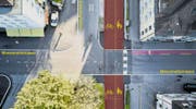 Umstritten ist auch die Kreuzung Moosmattstrasse, wo unter anderem der von vielen Schulkindern benutzte Fussgängerstreifen aufgehoben wurde. (Bild: Emanuel Ammon/Aura (Luzern, 10. April 2017))