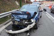 ... in einen Unfall bei Emmen Süd verwickelt (Bild Luzerner Polizei)