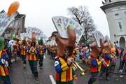 Städerschränzer mit dem Sujet Gschtoche Bock. (Bild: Markus von Rotz / Neue OZ)
