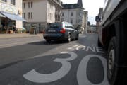 Themenbild Tempo-30-Zone: An der Stansstaderstrasse waren 85 Lenker zu schnell unterwegs. (Bild: Archiv Neue NZ)